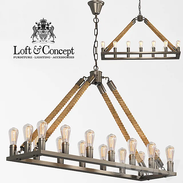 Chandelier Square Large Loft Rope Ligh Free Download