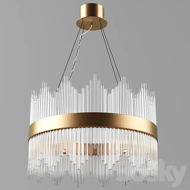 Chandelier STRIPGLAS ARTDECO 3D Model