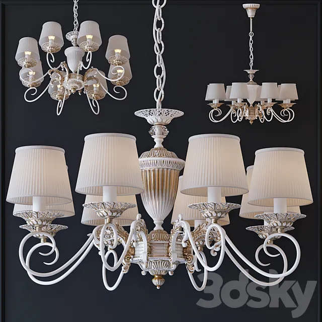 Chandelier suspended MW-Light Ariadna 450014208 3D Model