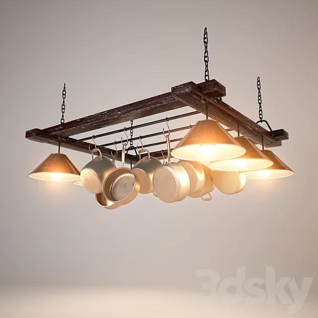 Chandelier suspension Kitchen 3DModel