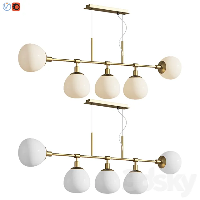 Chandelier Suspension Light Erich Maytoni Modern 3D Model