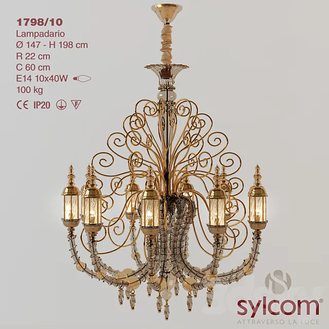 Chandelier Sylcom 1798 3DModel