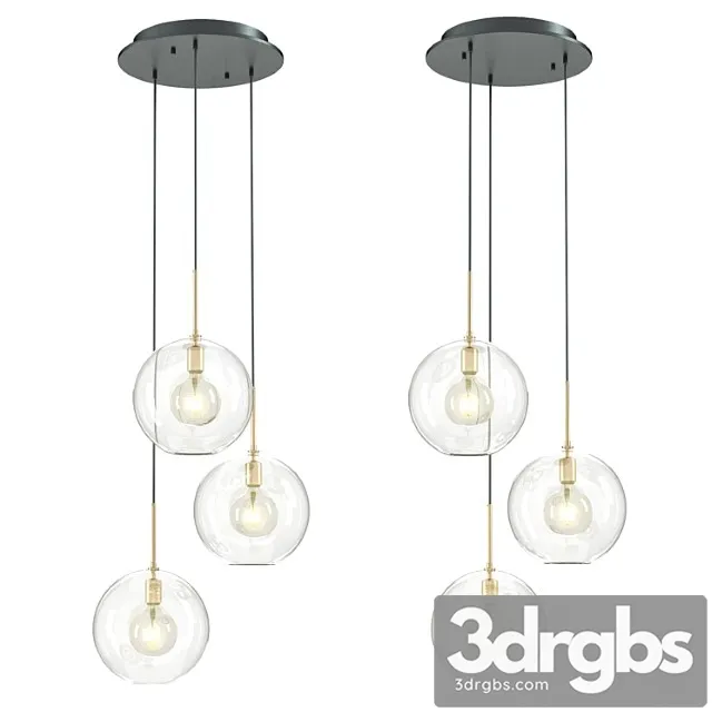 Chandelier tango 3 light 112633 eichholtz 3D Model Free