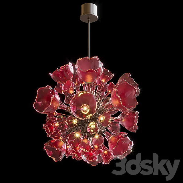 Chandelier Vargov Design - Poppy 3D Model