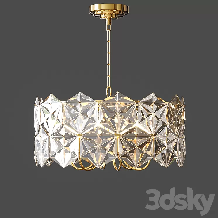 Chandelier Veneto Luce 5168/6 FGD + CL 3D Model