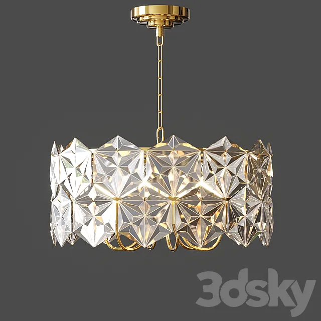 Chandelier Veneto Luce 5168_6 FGD + CL 3DModel