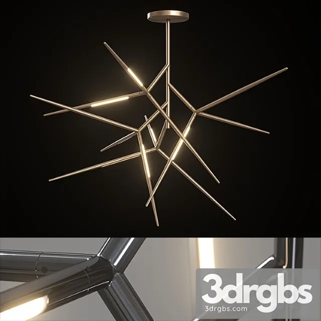 Chandelier venicem spear chandelier (3 materials)._1 3D Model Free