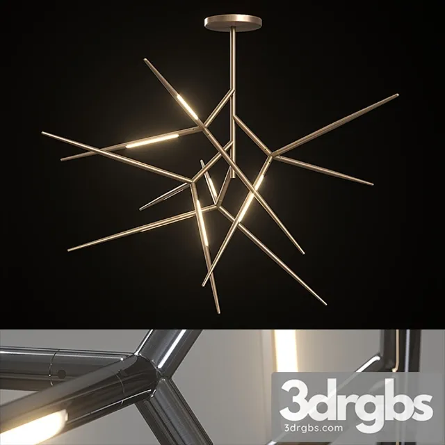 Chandelier Venicem Spear Chandelier 3D Model Free