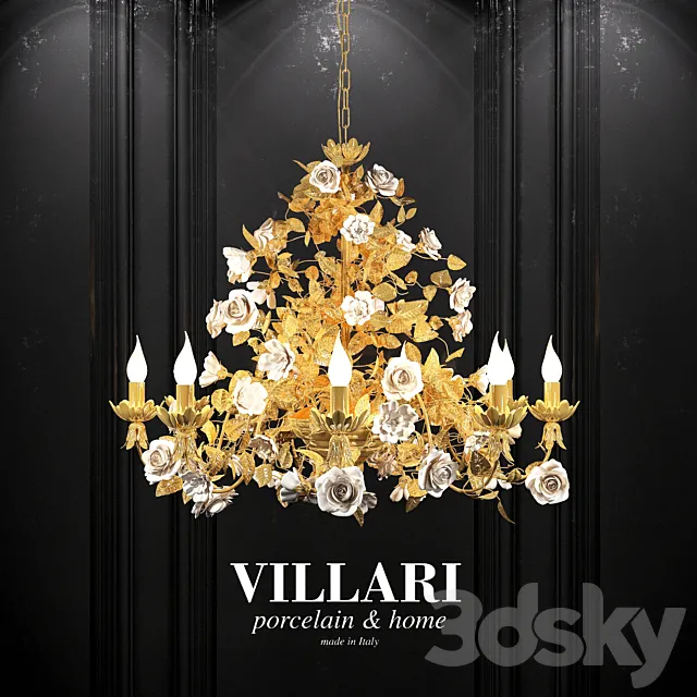 Chandelier Villari ROSES CHANDELIER 3DModel