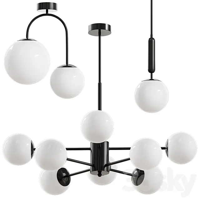 Chandelier Viokef Anouk 3 in 1 3D Model