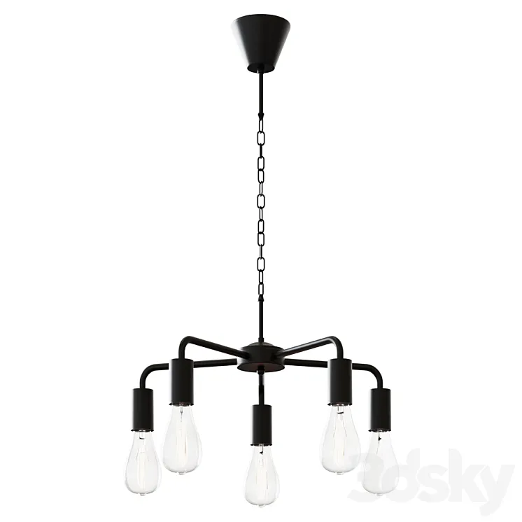 Chandelier VITALUCE Edwin 5xE27 max. 60W # 80319410 3D Model Free