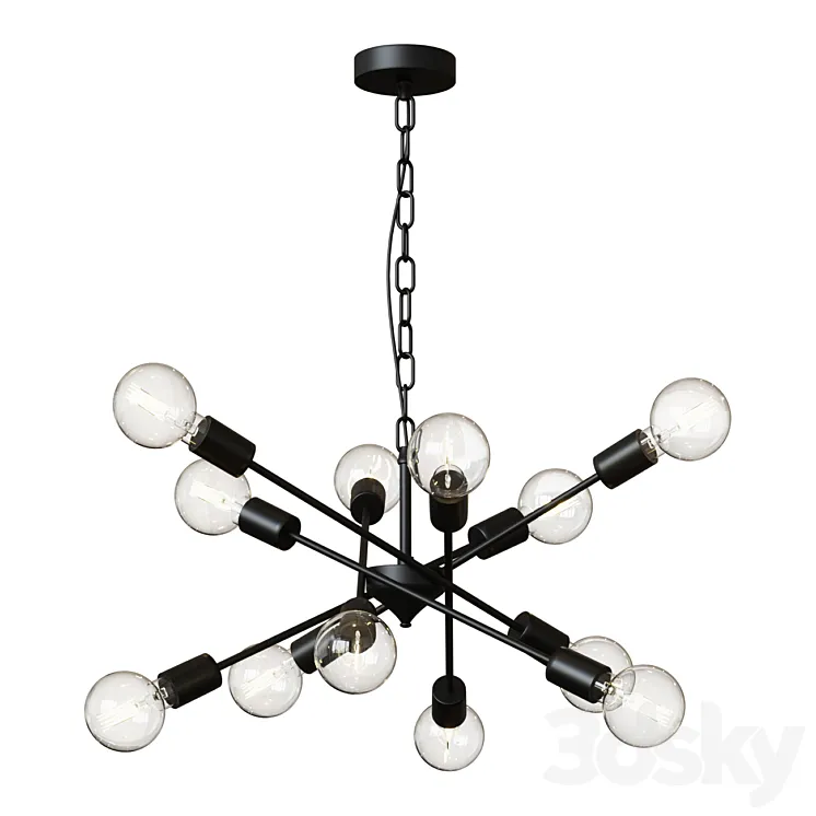 Chandelier VITALUCE Fireworks 12xE27 max. 60W # 80339572 3D Model Free