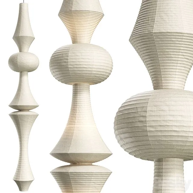 Chandelier Vitra Akari E 3D Model