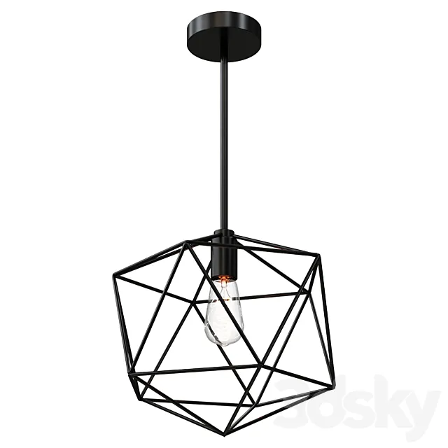 Chandelier YOUNG HOUSE LOVE EQUILATERAL PENDANT SKU PE16054 BZ lamp 3D Model