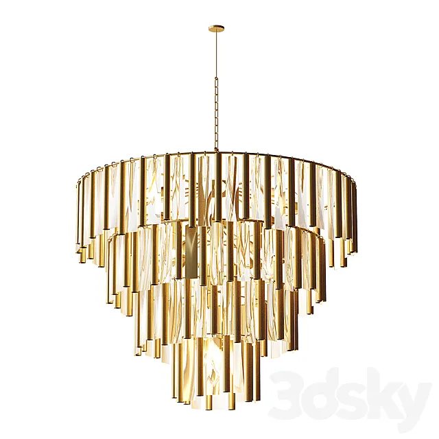 Chandelier Zebrano 3D Model
