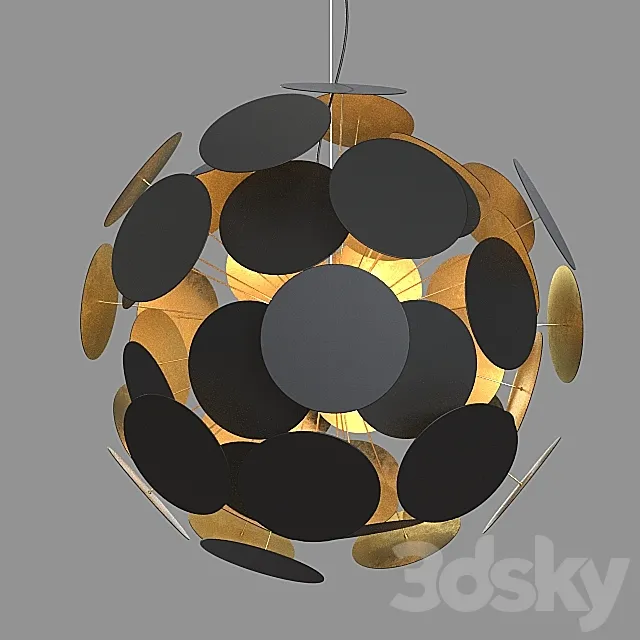 Chandelier Zuma Line Dots. 3D Model