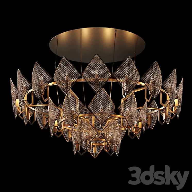 Chandeliers Baga by Patrizia gargandi 3D Model Free