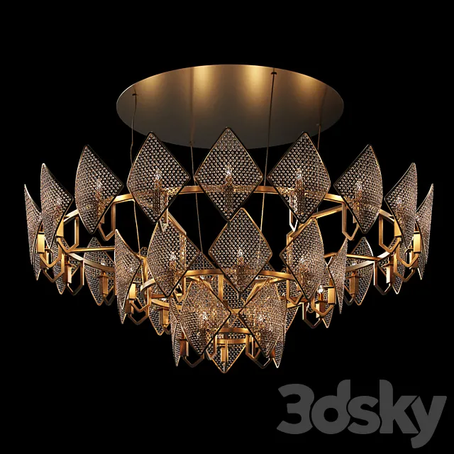 Chandeliers Baga by Patrizia gargandi 3DModel