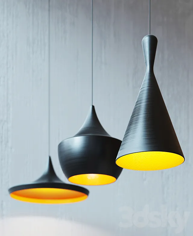 Chandeliers Beat Light Wide. Beat Light Tall. Beat Light Fat 3DModel