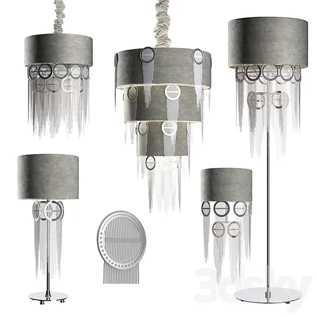 Chandeliers lamps sconces floor lamp Eurolampart collection Belt 3D Model