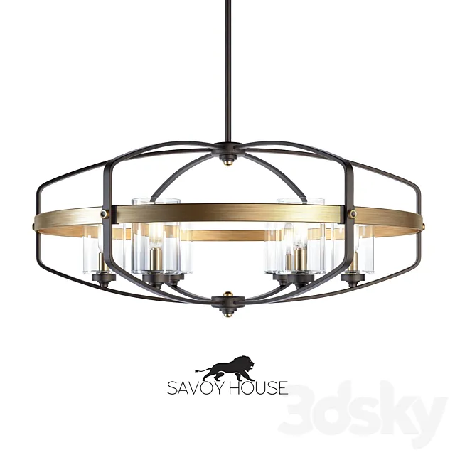 Chandeliers of Kirkland from Savoy House Europe 3D Model