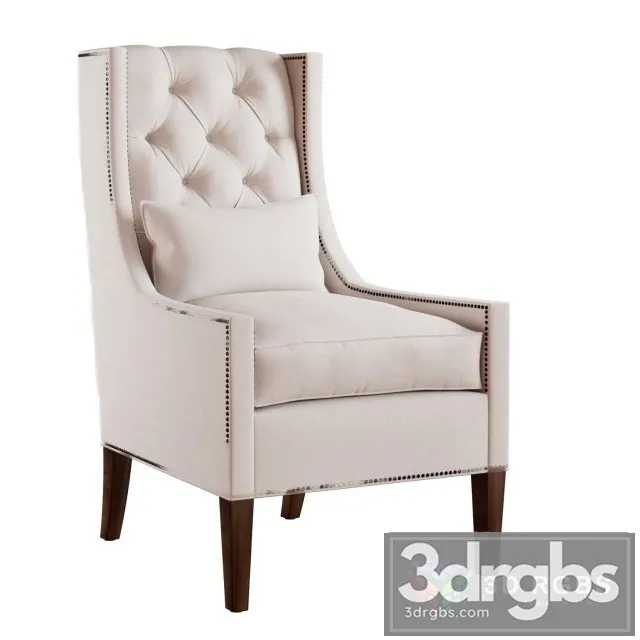 Chandler Wing Chair 3D Model Free