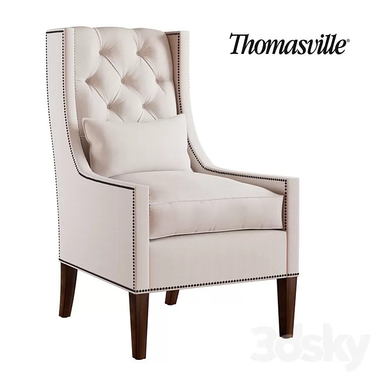Chandler Wing Chair 3D Model
