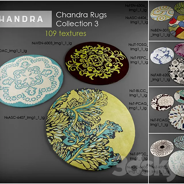 Chandra rugs 3 3D Model