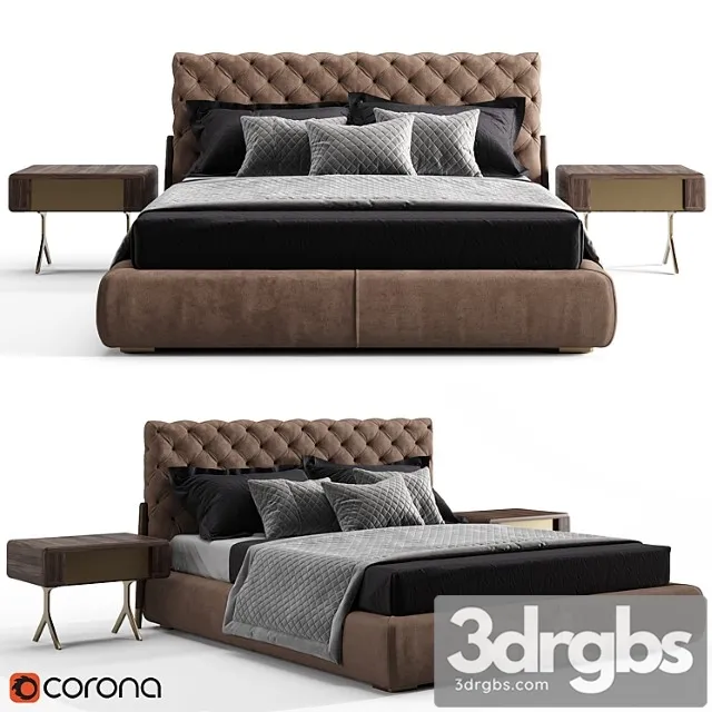 Chanel bed 2 3D Model Free