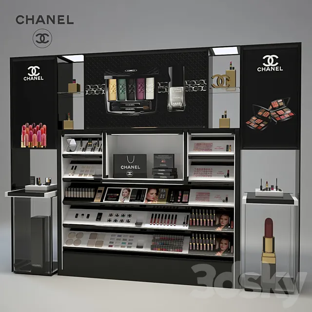 Chanel Cosmetics Display 3DModel