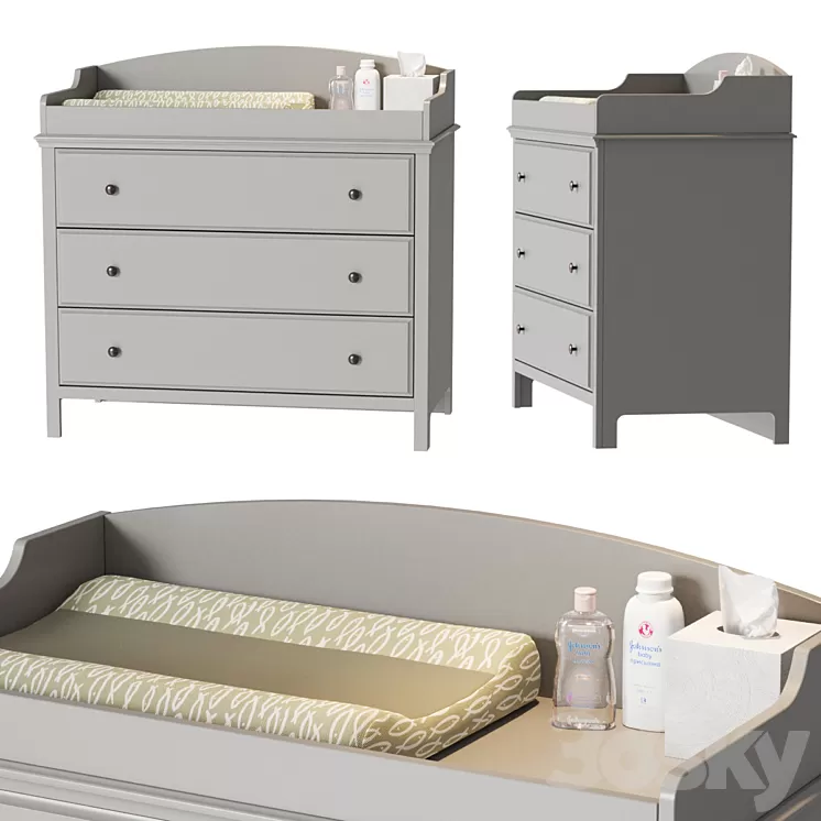Changing table South Shore Cotton Candy 3D Model