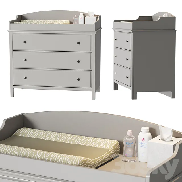 Changing table South Shore Cotton Candy 3DModel