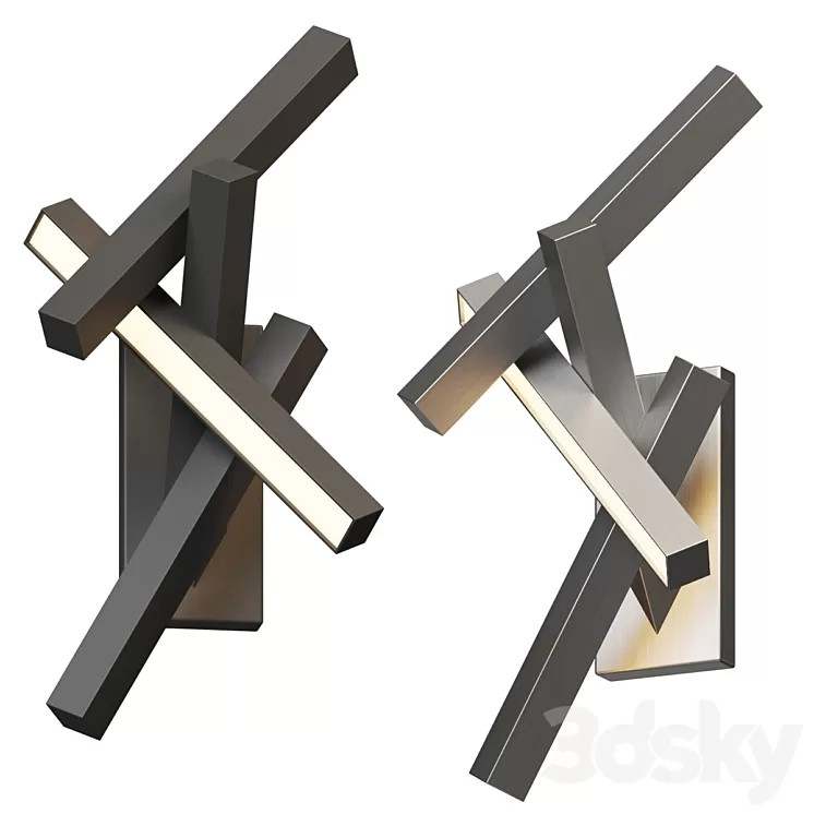 Chaos Wall Sconce by Modern Forms 3D Model Free
