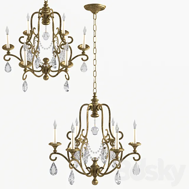 Chapman Piedmont Visual Comfort CHC1420AI-SG 3D Model