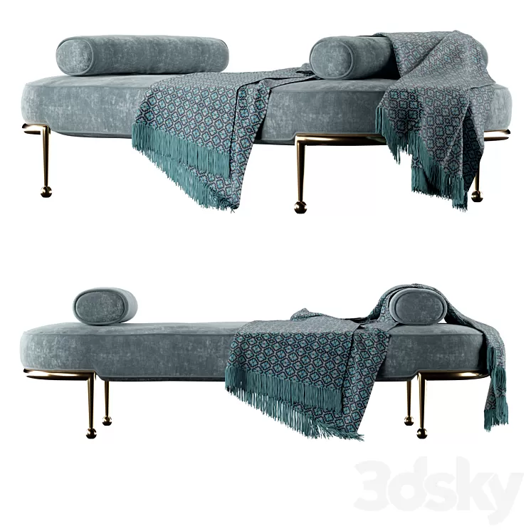 Charade Capsule Daybed by Jonathan Adler 3D Model
