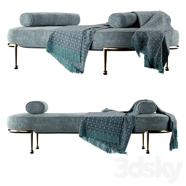 Charade Capsule Daybed by Jonathan Adler 3DModel