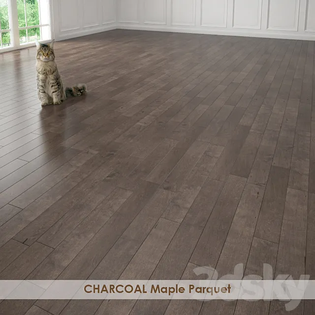 CHARCOAL Maple Parquet 3DModel