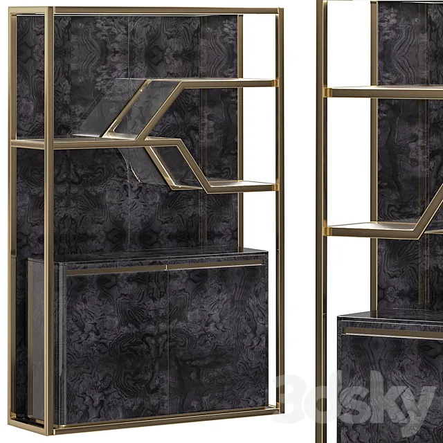 Charisma Bookshelf by Giorgio Collection 3D Model