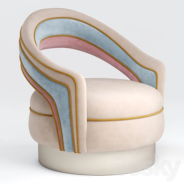 Charisse armchair - Ottiu 3D Model