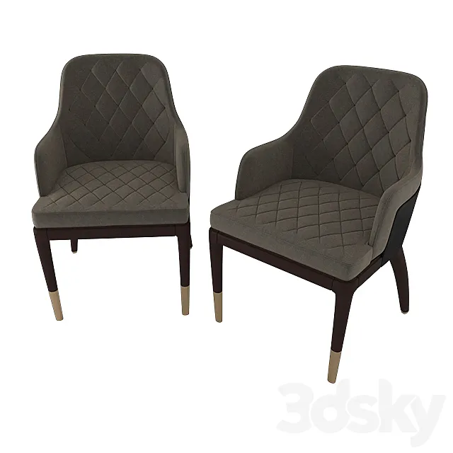 Charla Dining Chair by Luxxu 3D Model