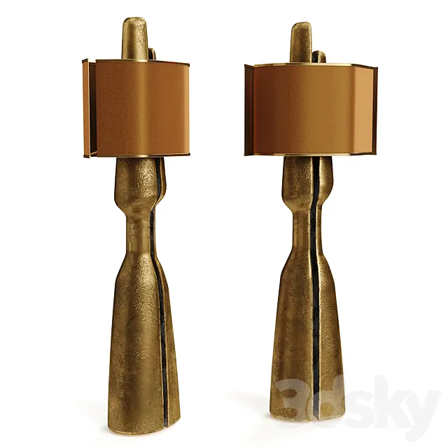 Charles Tassin Soff Floor Lamp 3DModel