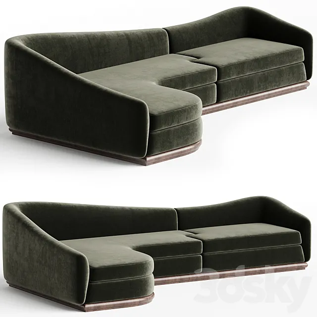 Charles Zana Guillaume Sofa 3D Model