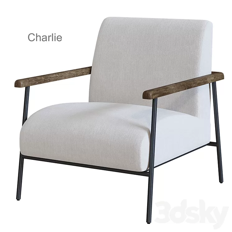 Charlie Tikamoon Armchair 3D Model Free