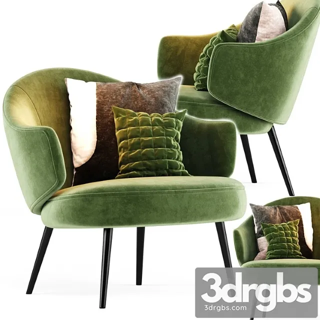 Charlotte armchair 3D Model Free