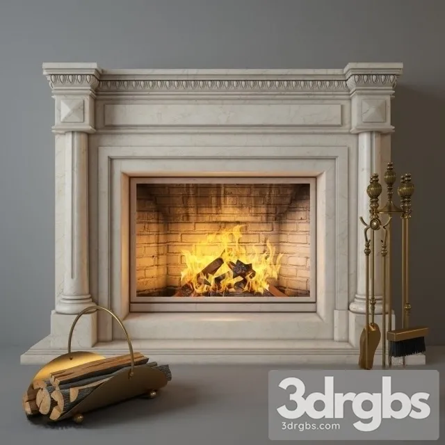 Charlotte Fireplace 3D Model Free
