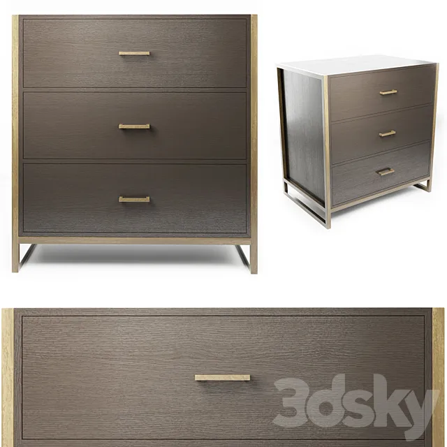 Charlotte James - Chatton 3 Drawer Chest 3DModel