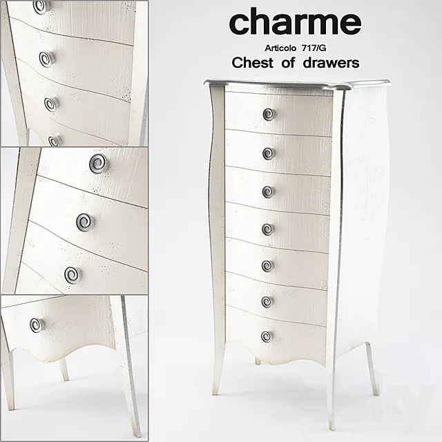 Charme Articolo 717 _ G Chest of drawers 3D Model