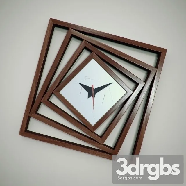Chasi Nastennie Clock 3D Model Download