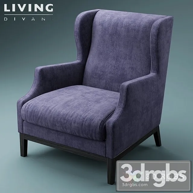 Chauffeuse Living Armchair 3D Model Free