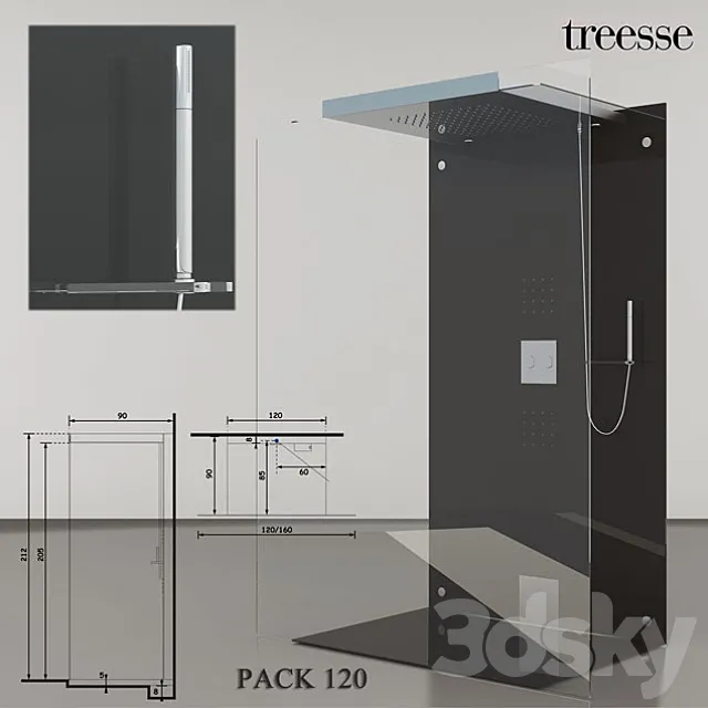 Cheap Treesse Pack 120 3D Model